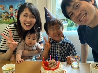 孫、４歳の誕生日　すこやかな成長を願う